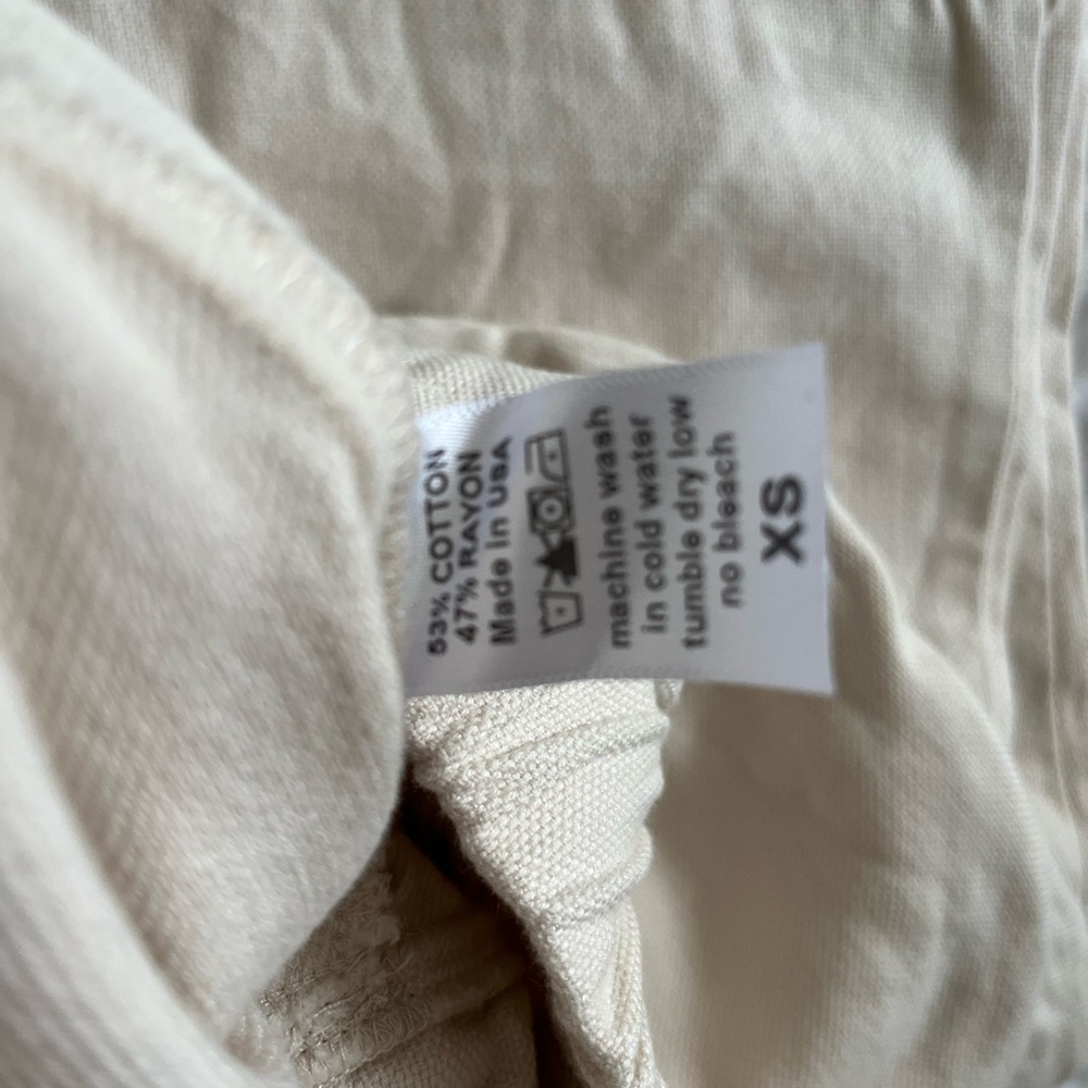 Black Crane Carpenter Pants - Cream - XS NWOT - Picture 8 of 10